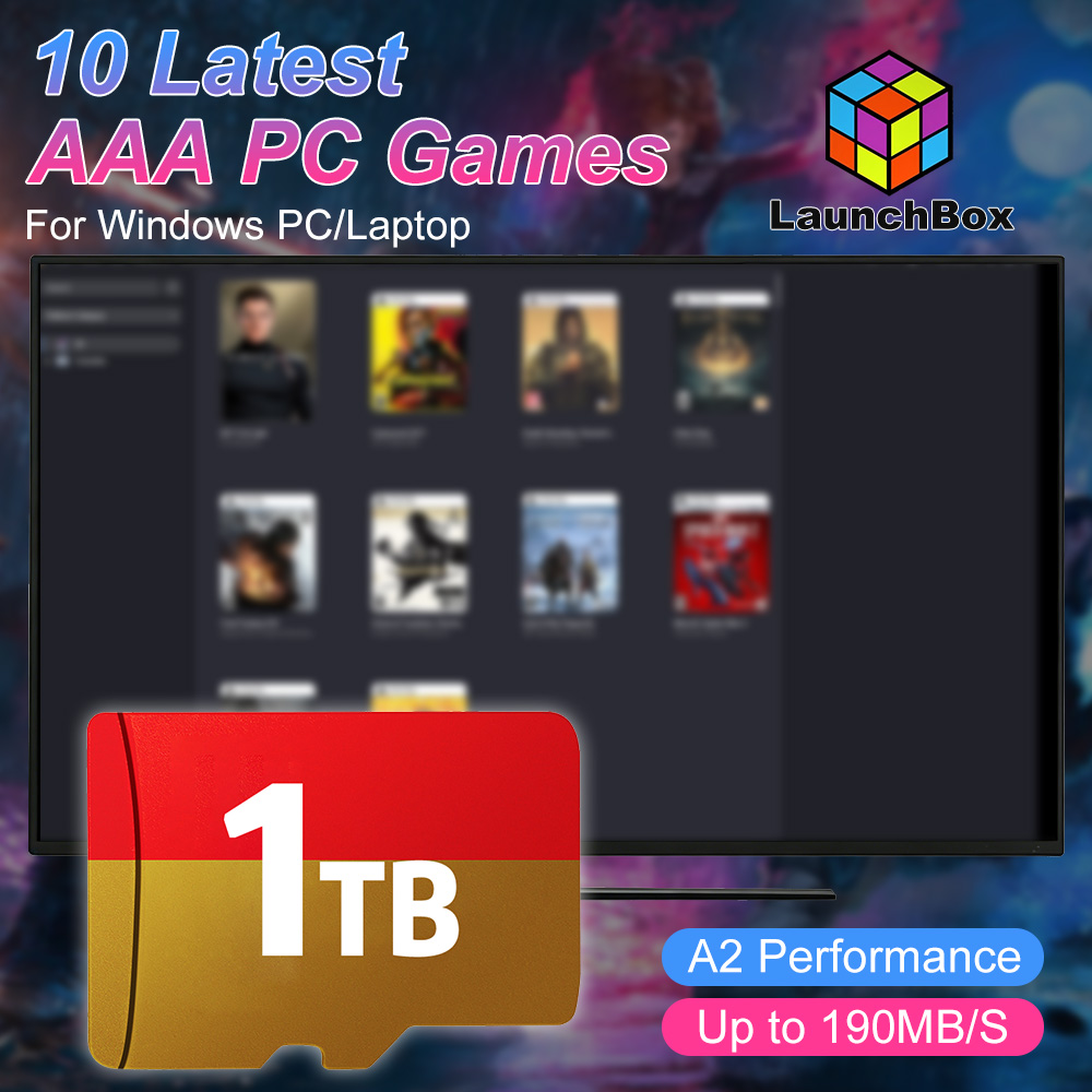 Laptop Gaming Console - JMachen 1TB Game TF Card Built