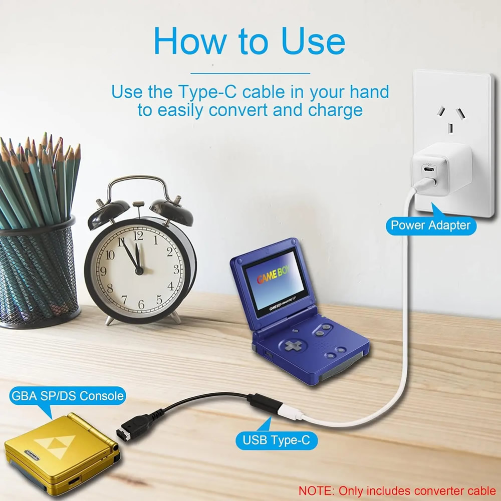USB-C for Gameboy Advance SP C - Gaming Console Usb ulasan dan harga