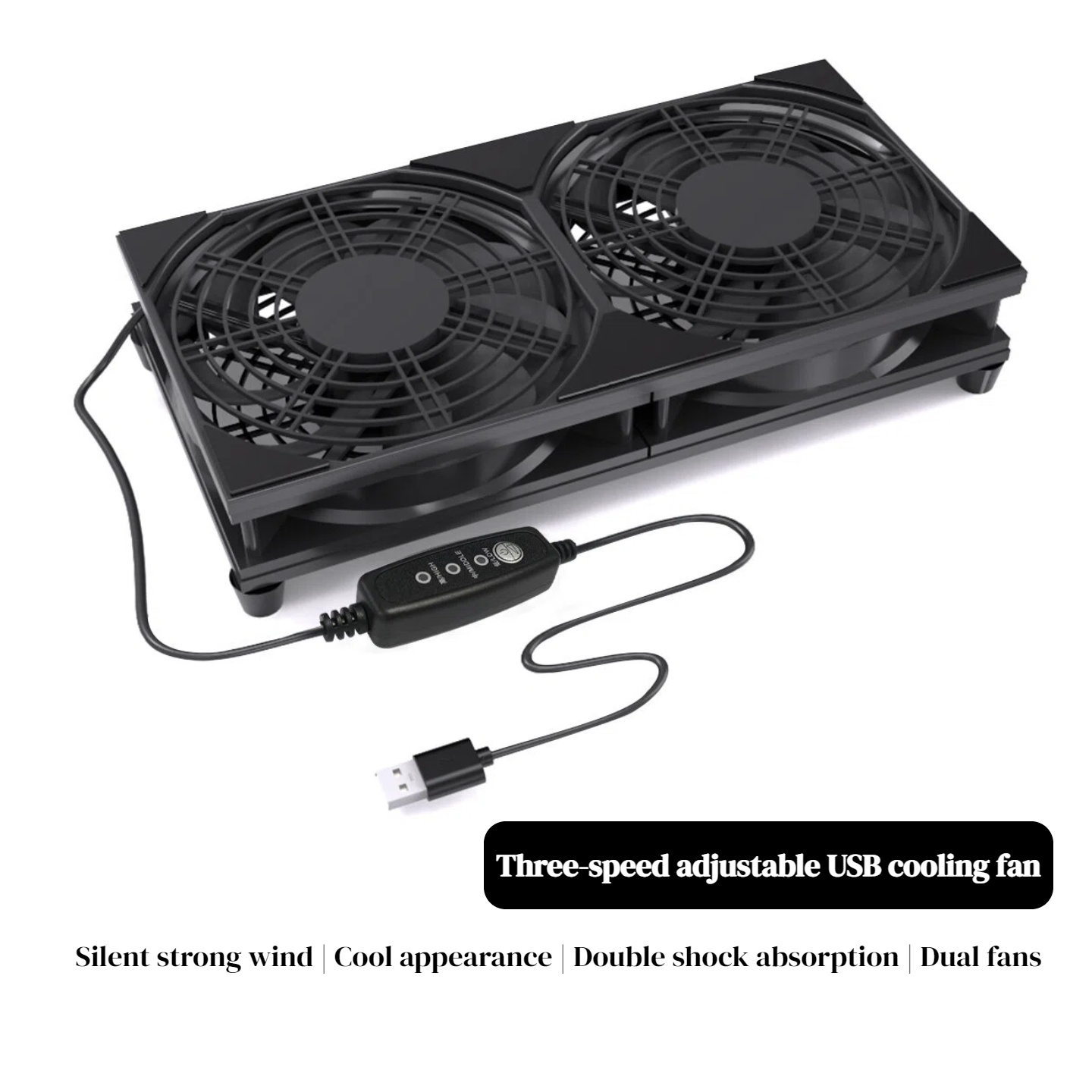 Dual USB Cooling Fan with 3-Sp - Gaming Console Usb ulasan dan harga
