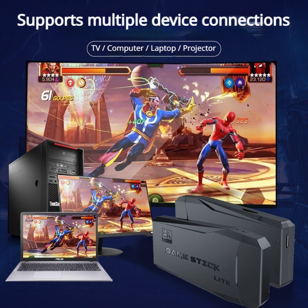 Portable 4K Retro Game Stick C - Laptop Gaming Console ulasan dan harga