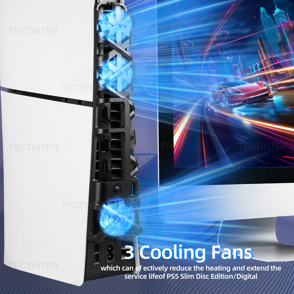 Cooling Fan for PS5 Slim Disc  - Gaming Console Usb ulasan dan harga