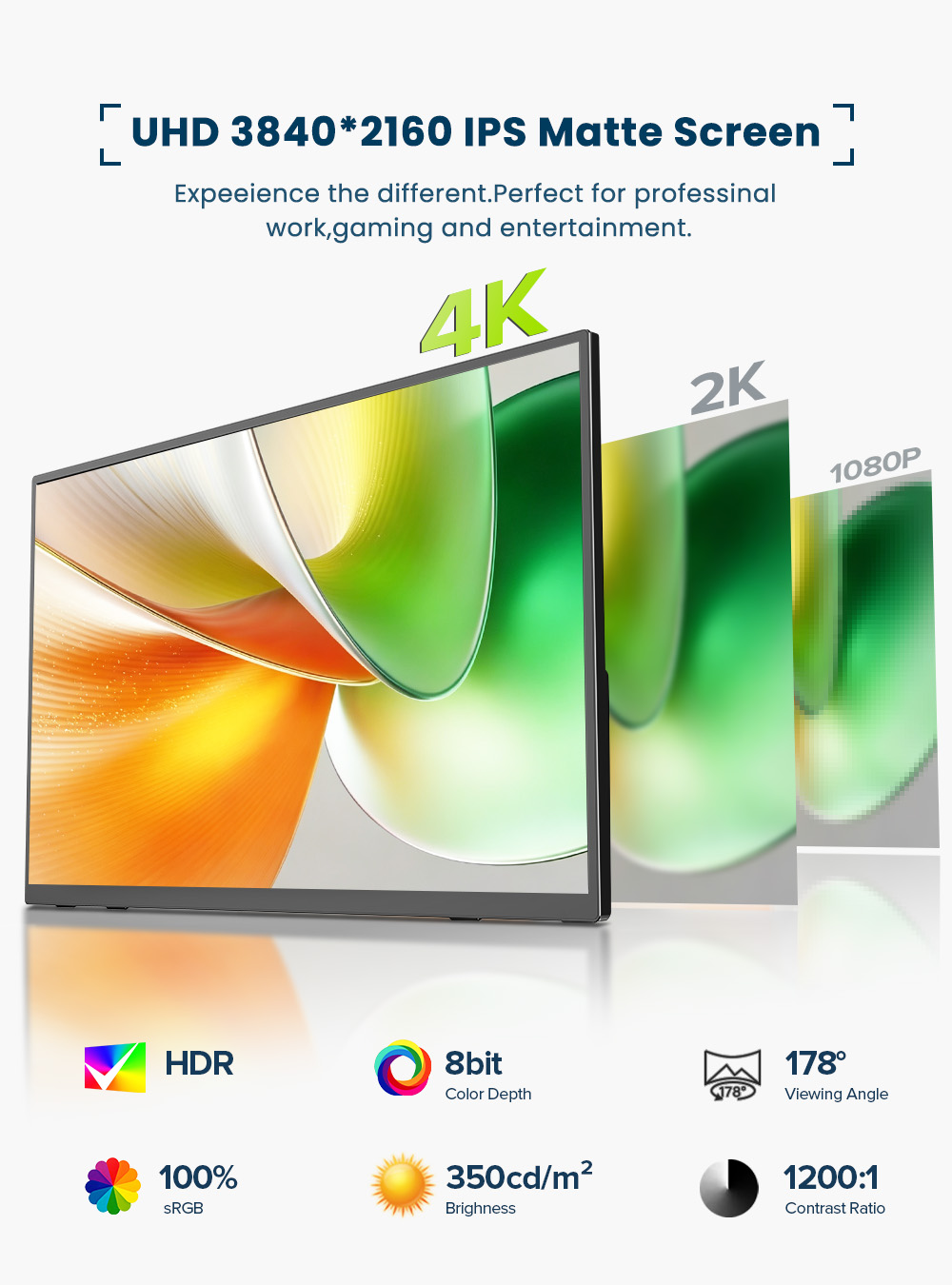 EVICIV 4K Portable Monitor 10- - Laptop Gaming Console ulasan dan harga