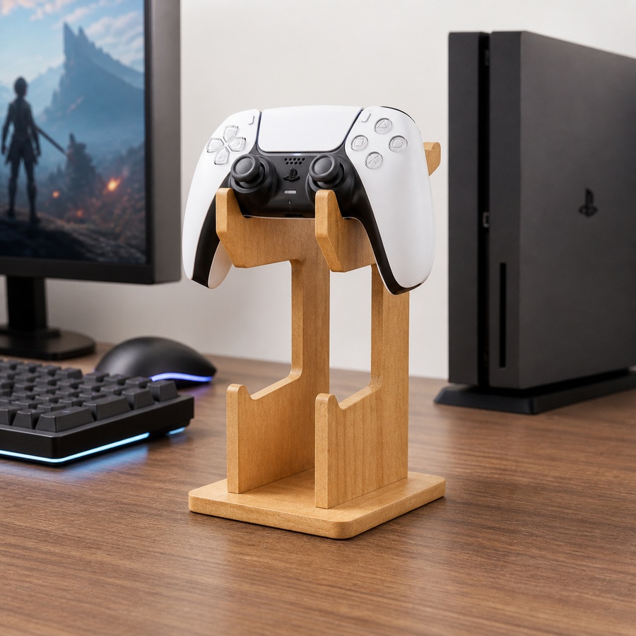 Wooden Game Controller Display - Gaming Console Organizer ulasan dan harga