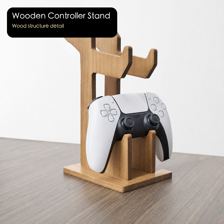 Wooden Game Controller Display - Gaming Console Organizer ulasan dan harga
